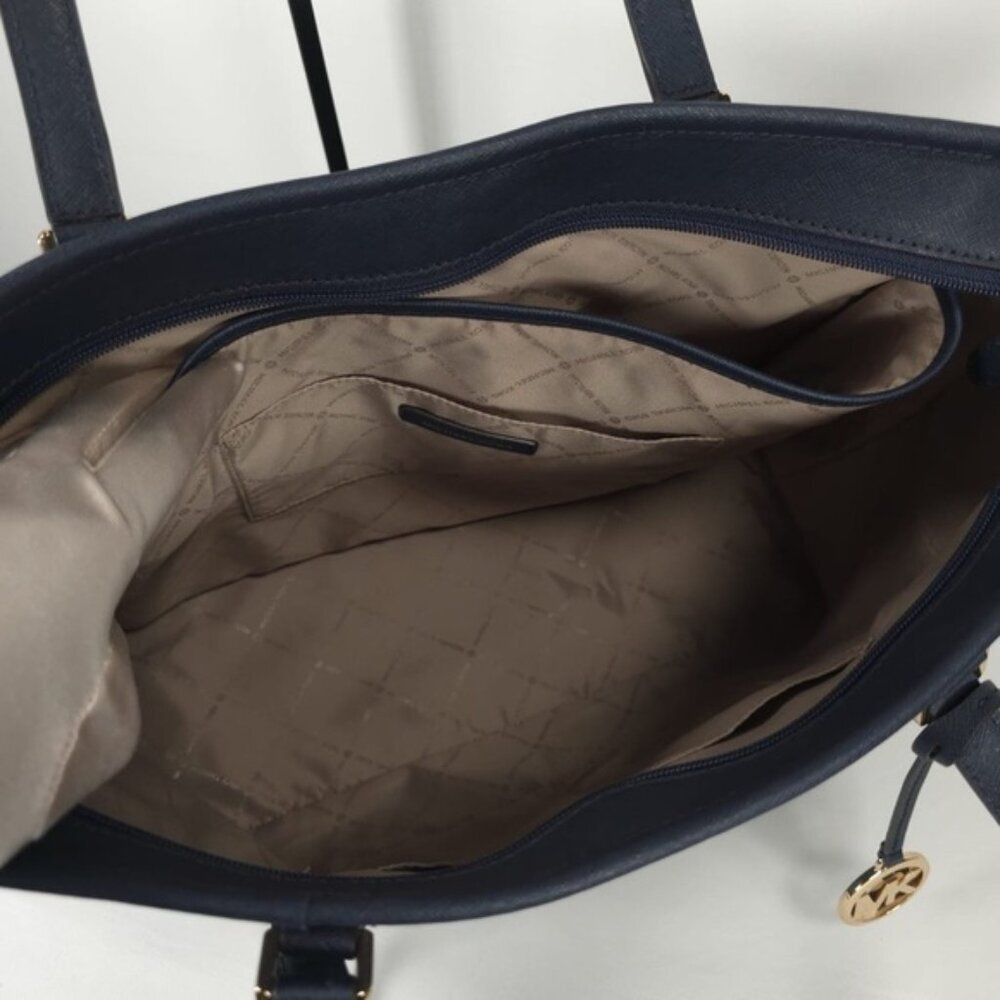 MICHAEL KORS LEATHER LOGO Navy Sady Large Tote Bag IM-1904 F19 35T7GD4T7L 406 - Picture 16 of 16